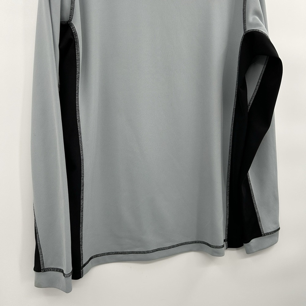 Alo Yoga Mens Long Sleeve Performance Shirt Size M Gray Black Gym Workout Train - Picture 3 of 7